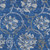 3' X 5' Navy Blue And Silver Floral Washable Indoor Outdoor Area Rug