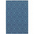 2' X 3' Blue Geometric Stain Resistant Indoor Outdoor Area Rug