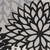 8' X 11' Black And White Floral Indoor Outdoor Area Rug