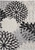 8' X 11' Black And White Floral Indoor Outdoor Area Rug