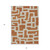 3' X 5' Terra Cotta And Gray Abstract Washable Indoor Outdoor Area Rug