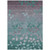 5' X 8' Teal Blue And Gray Floral Washable Indoor Outdoor Area Rug - Teal Blue, Gray