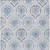 5' X 8' Gray And Denim Blue Medallion Washable Indoor Outdoor Area Rug
