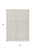 5' X 8' Ivory And Beige Chevron Washable Indoor Outdoor Area Rug