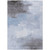 3' X 5' Sky Blue Gray And Ivory Abstract Washable Indoor Outdoor Area Rug