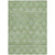 5' X 8' Green And Gray Floral Washable Indoor Outdoor Area Rug - Green, Gray