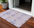 3' X 5' Blush Lavender And Purple Floral Washable Indoor Outdoor Area Rug