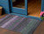 3' X 5' Purple And Olive Green Striped Washable Indoor Outdoor Area Rug