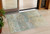3' X 5' Wheat Sky Blue And Beige Abstract Washable Indoor Outdoor Area Rug