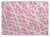 2' X 3' Pink and Ivory Abstract Washable Non Skid Indoor Outdoor Area Rug