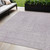 5' X 8' Lavender And Ivory Geometric Washable Indoor Outdoor Area Rug Transitional Style - Lavender, Ivory Color