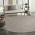 8' Gray And Light Gray Round Geometric Indoor Outdoor Area Rug