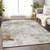 5' X 8' Linen Gray And Ivory Abstract Washable Indoor Outdoor Area Rug