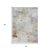 5' X 8' Linen Gray And Ivory Abstract Washable Indoor Outdoor Area Rug