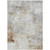 5' X 8' Linen Gray And Ivory Abstract Washable Indoor Outdoor Area Rug