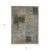 3' X 5' Taupe Gray And Beige Abstract Washable Indoor Outdoor Area Rug