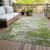 3' X 5' Olive Green And Gray Abstract Washable Indoor Outdoor Area Rug Transitional Style - Olive Green, Gray Color