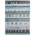 3' X 5' Teal Blue Brown And Ivory Striped Washable Indoor Outdoor Area Rug - Teal Blue, Brown, Ivory