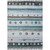 5' X 8' Teal Blue Brown And Ivory Striped Washable Indoor Outdoor Area Rug - Teal Blue, Brown, Ivory