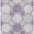 5' X 8' Purple And Ivory Geometric Washable Indoor Outdoor Area Rug Transitional Style - Purple, Ivory Color