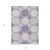 5' X 8' Purple And Ivory Geometric Washable Indoor Outdoor Area Rug Transitional Style - Purple, Ivory Color