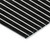 5' X 8' Black And Beige Striped Washable Indoor Outdoor Area Rug