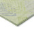 5' X 8' Artichoke Green And Ivory Floral Washable Indoor Outdoor Area Rug - Artichoke Green, Ivory
