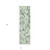 8' Runner Artichoke Green Floral Washable Non Skid Indoor Outdoor Runner Rug