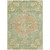 3' X 5' Artichoke Green Floral Medallion Washable Indoor Outdoor Area Rug