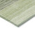 3' X 5' Artichoke Green And Taupe Striped Washable Indoor Outdoor Area Rug