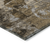 3' X 5' Brown Terracotta and Gray Floral Washable Non Skid Indoor Outdoor Area Rug
