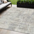 5' X 8' Ivory And Gray Abstract Washable Indoor Outdoor Area Rug - 608219248123
