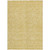 5' X 8' Gold And Ivory Floral Washable Indoor Outdoor Area Rug