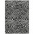 5' X 8' Black And Ivory Abstract Washable Indoor Outdoor Area Rug Transitional Style - Black, Ivory Color