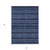 3' X 5' Navy Blue And Black Southwestern Washable Indoor Outdoor Area Rug