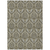 3' X 5' Taupe and Beige Damask Washable Non Skid Indoor Outdoor Area Rug