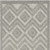 2' X 4' Silver And Gray Geometric Indoor Outdoor Area Rug