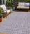5' X 8' Purple And Ivory Geometric Washable Indoor Outdoor Area Rug - 608219148720