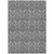 3' X 5' Gray Damask Washable Non Skid Indoor Outdoor Area Rug