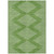 3' X 5' Green And Ivory Geometric Washable Indoor Outdoor Area Rug Transitional Style - Green, Ivory Color