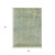 5' X 8' Green And Ivory Abstract Washable Indoor Outdoor Area Rug - Green, Ivory