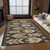 5' X 8' Brown Beige And Taupe Southwestern Washable Indoor Outdoor Area Rug