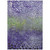 5' X 8' Purple Green And Black Abstract Washable Indoor Outdoor Area Rug
