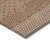 3' X 5' Orange And Ivory Chevron Washable Indoor Outdoor Area Rug