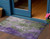 3' X 5' Olive Green And Purple Abstract Washable Indoor Outdoor Area Rug - Olive Green, Purple