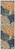 8' Ivory Blue Green And Yellow Floral Indoor Outdoor Runner Rug