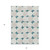 5' X 8' Teal Blue Beige And Ivory Abstract Washable Indoor Outdoor Area Rug
