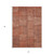 5' X 8' Salmon Copper And Gray Patchwork Washable Indoor Outdoor Area Rug