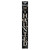 72" Black And White Solid Wood Beware Halloween Ghost Porch Sign