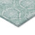 3' X 5' Turquoise Teal Blue And Ivory Medallion Washable Indoor Outdoor Area Rug